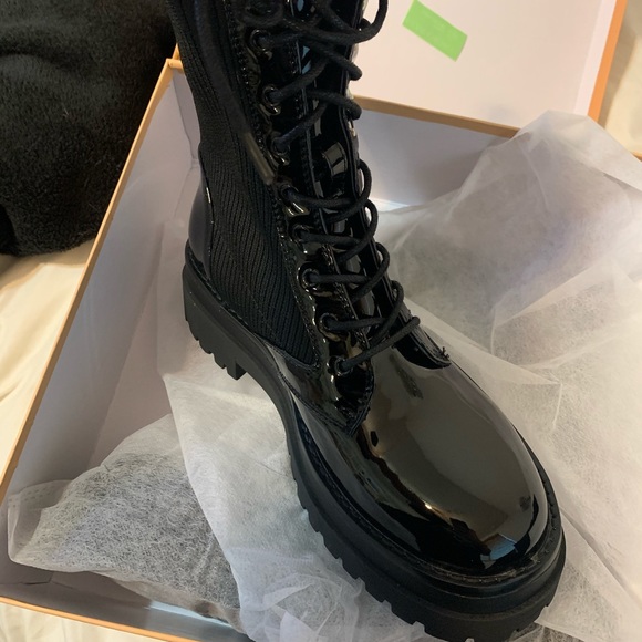 Lace Chunky Platform Boots - Picture 4 of 6